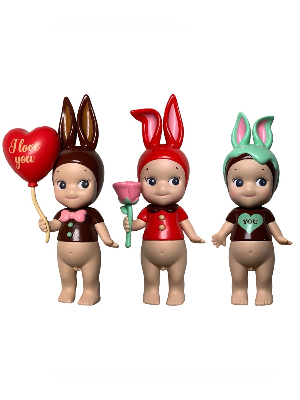 Sonny Angel Valentines Gifts of Love Rabbit 2024 Bundle of 3